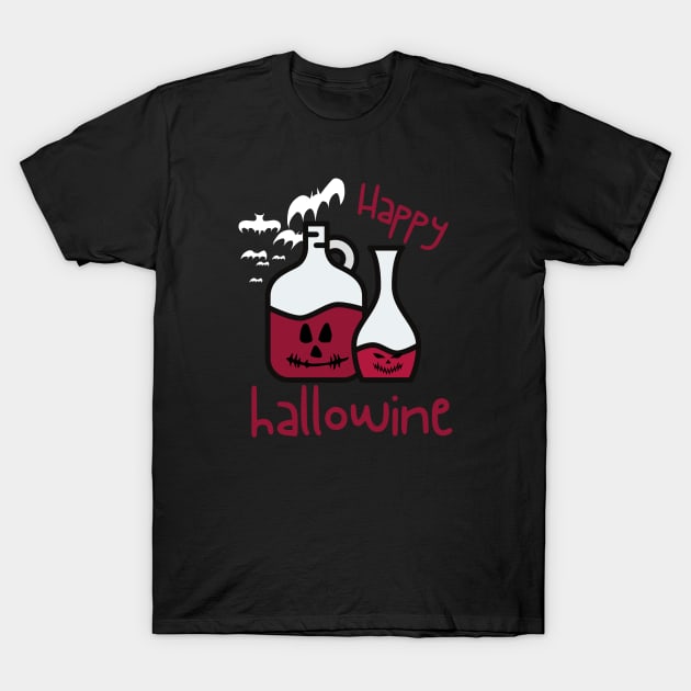 Happy Hallowine T-Shirt by NaturalJimbo